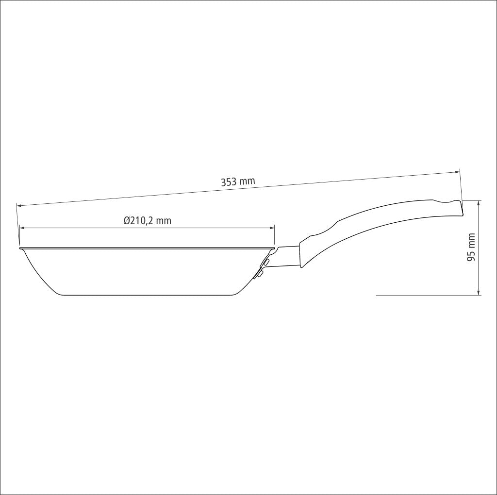 Frigideira Turim Antiaderente 20cm Chumbo Tramontina 20260620