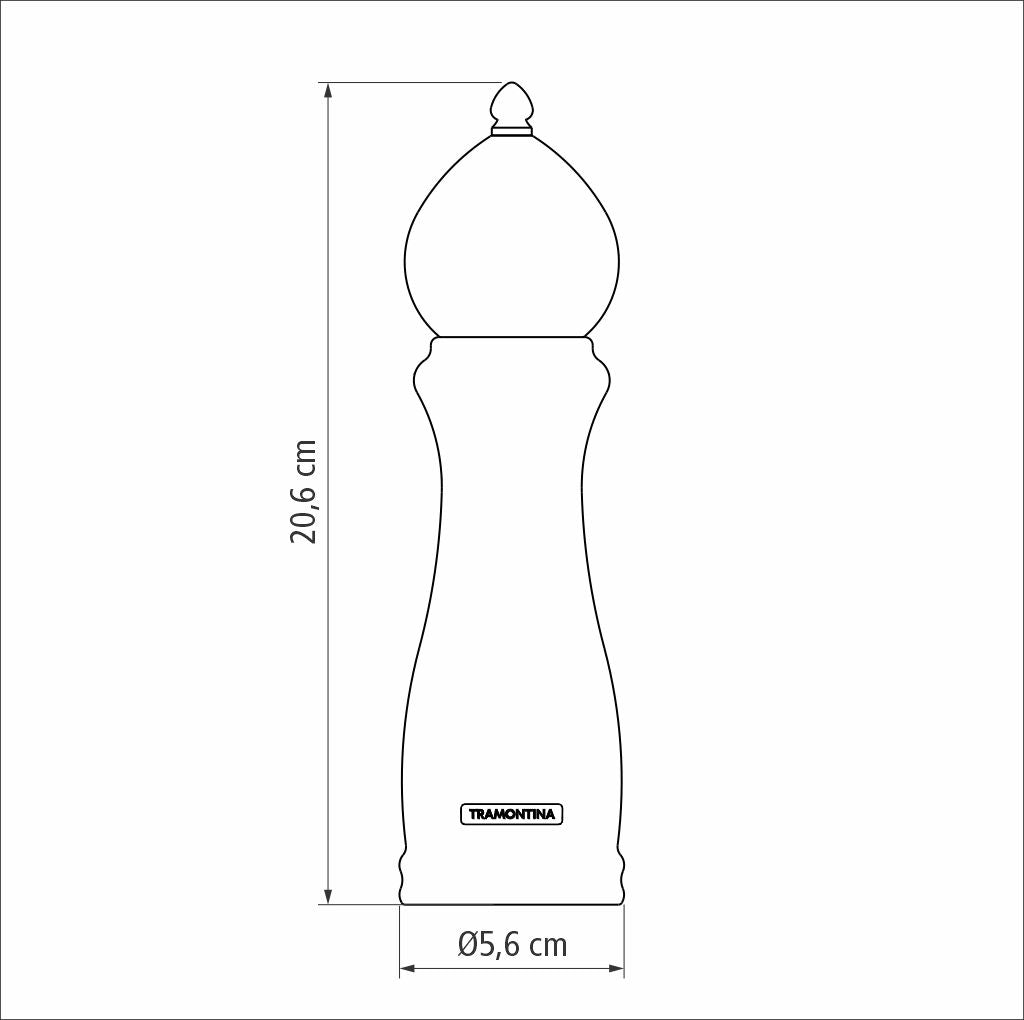 Moedor Sal/Pimenta 8" Churrasco Black Tramontina 26456008