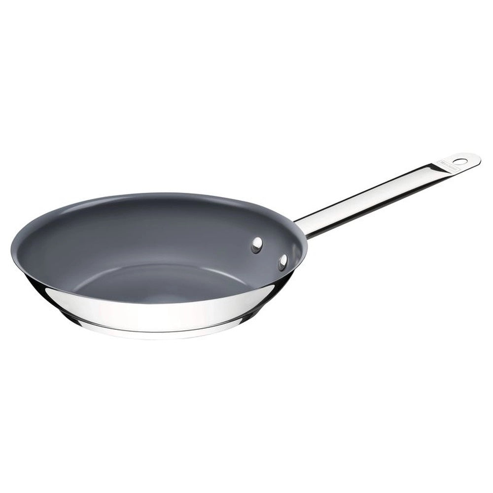 Frigideira Rasa Tramontina Professional Inox Fundo Triplo Cerâmica Grafite 30cm 2,9L 62635/306