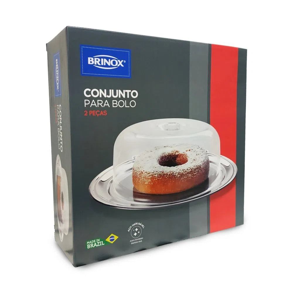 Conjunto p/ Bolo Petunia 2 Peças Brinox 1525499