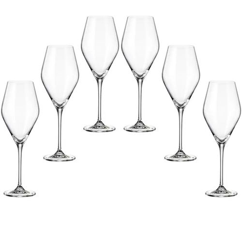 Jogo de 6 Taças Loxia Vinho Branco Cristal 400ml A23,2cm