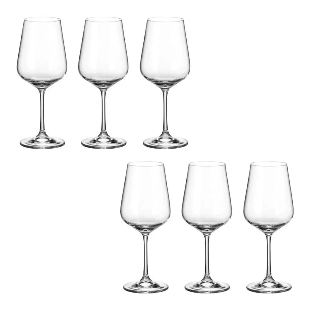 Jogo de 6 Taças Strix Vinho Branco Cristal 360ml A21cm