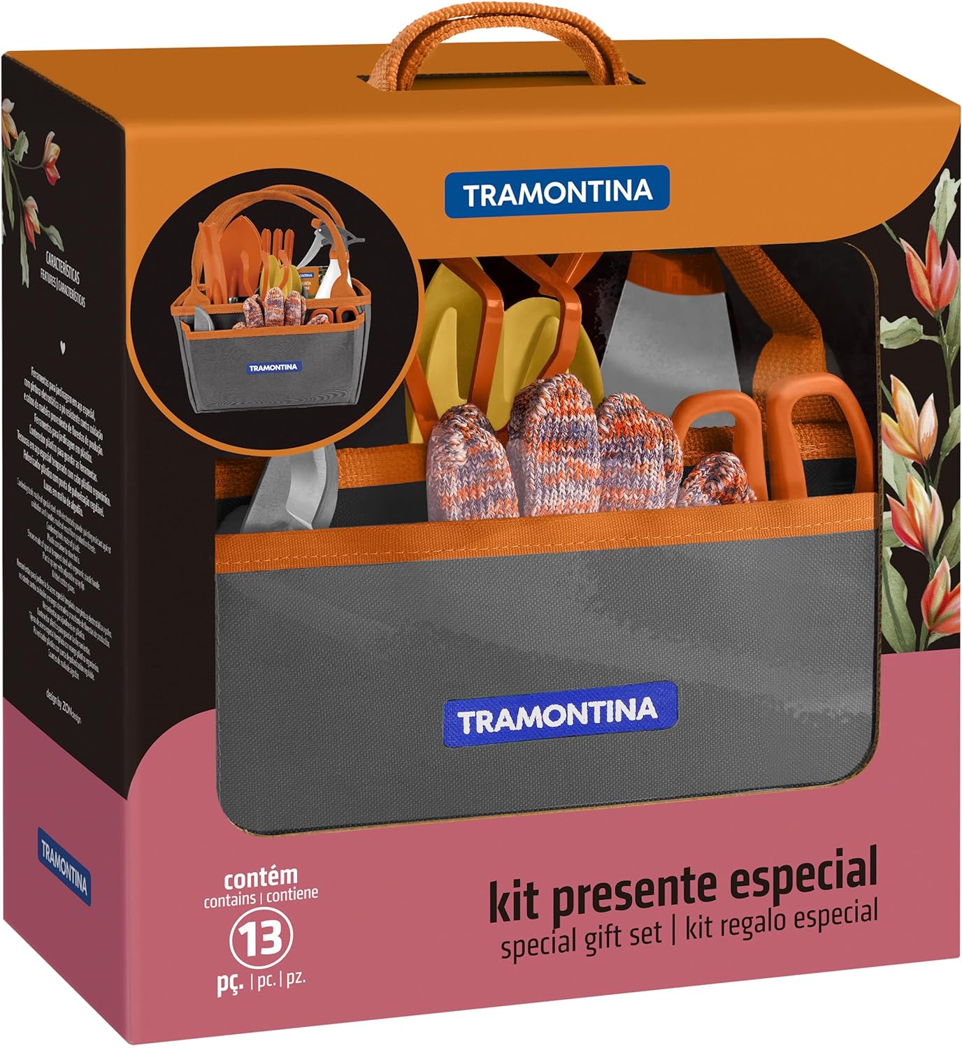 Tramontina, Kit Para Jardinagem com Bolsa De Lona 13 Peças